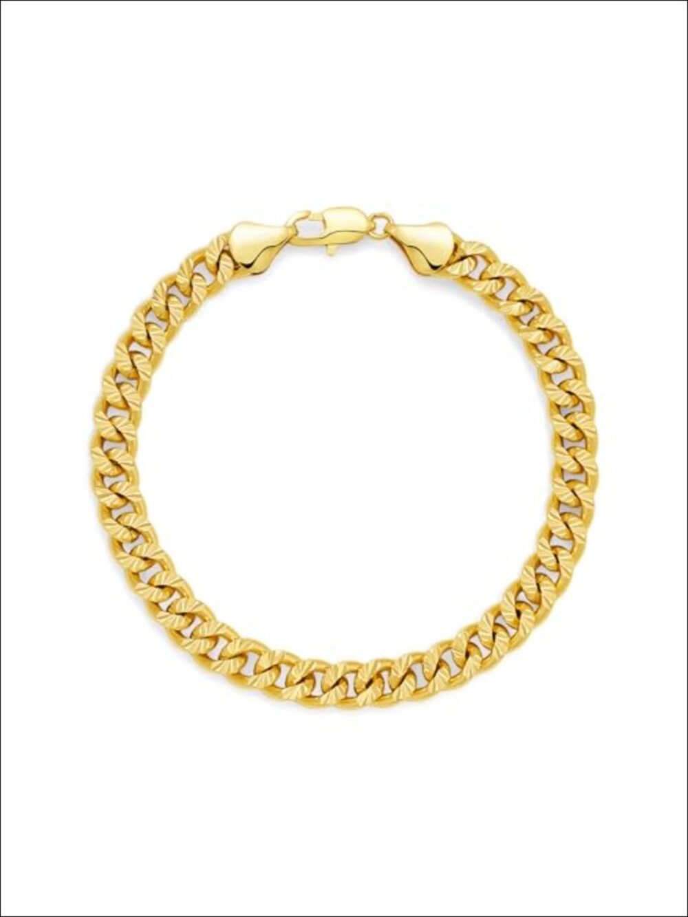 14K Gold Filled 6.5mm Cuban Link Bracelet Unisex Dainty Chain Bracelet